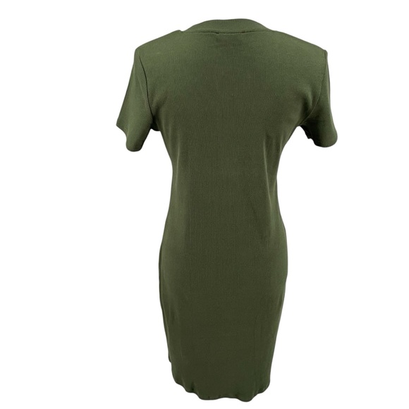 Zara Ribbed Fitted Bodycon Dresss - Picture 2 of 9